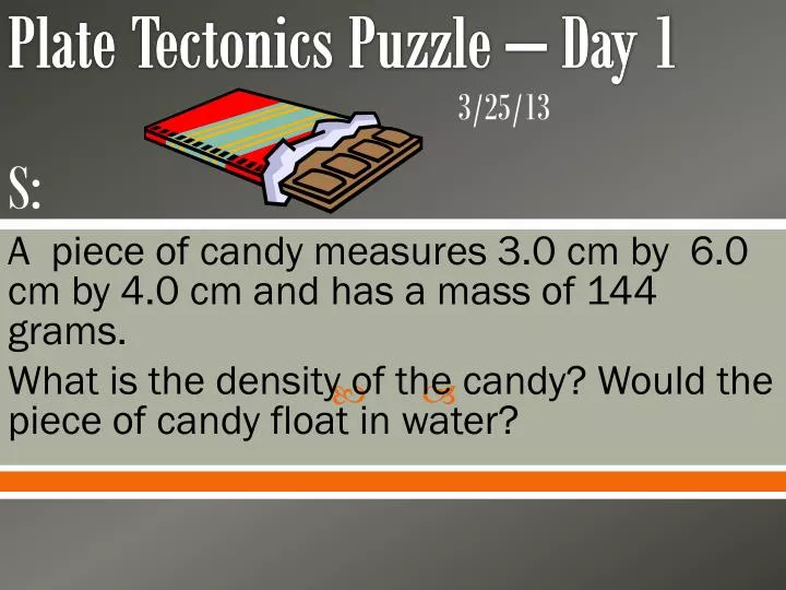 plate tectonics puzzle day 1
