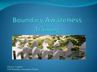 Boundary Awareness Training