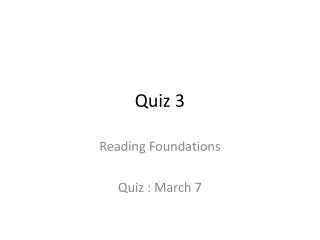 Quiz 3