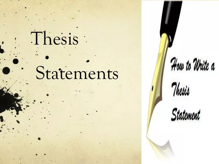 thesis statements