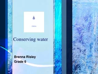 Conserving water