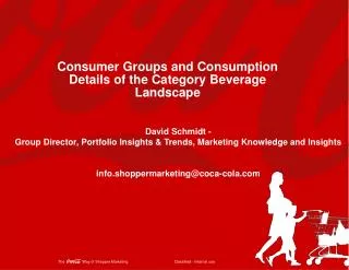 Consumer Groups and Consumption Details of the Category Beverage Landscape