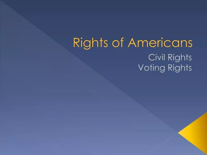 rights of americans