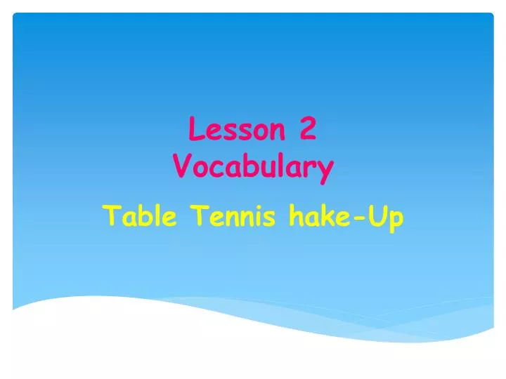 lesson 2 vocabulary