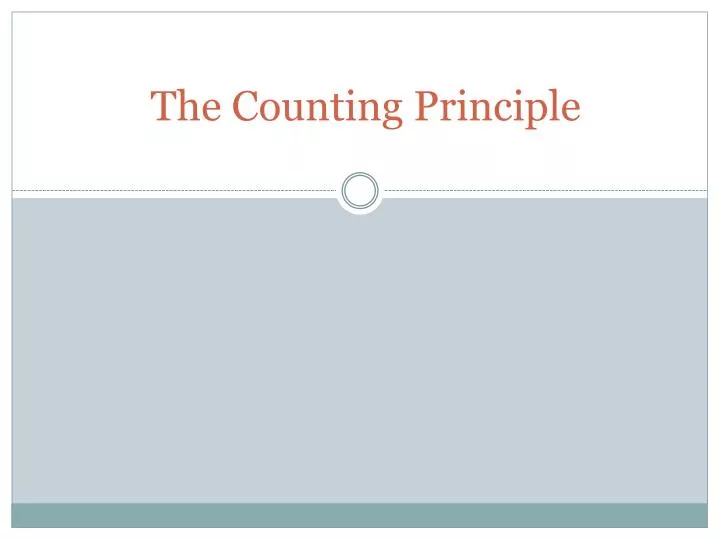 the counting principle