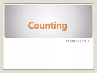 counting