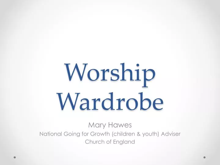 worship wardrobe
