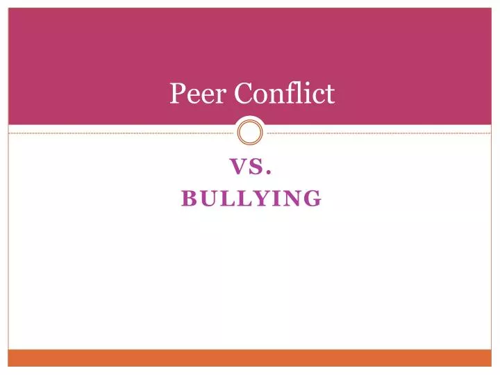 peer conflict