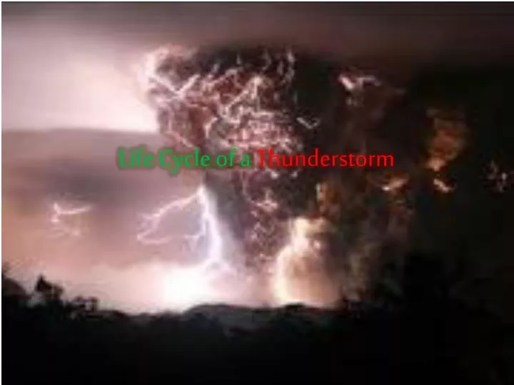 life cycle of a thunderstorm
