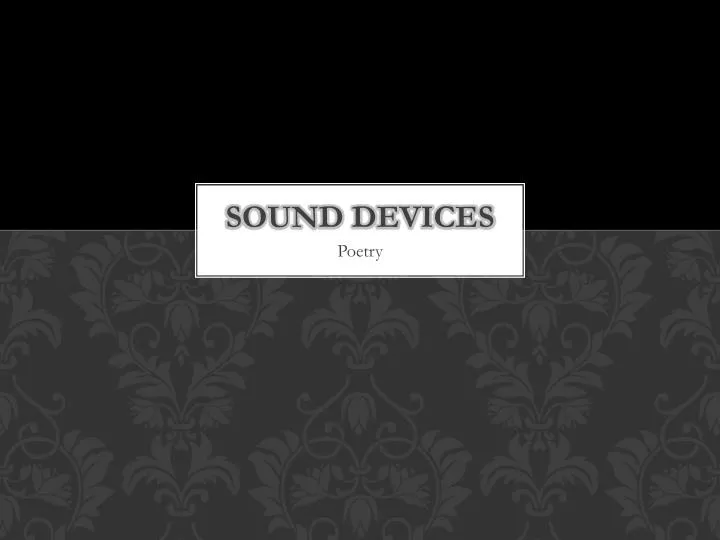 sound devices