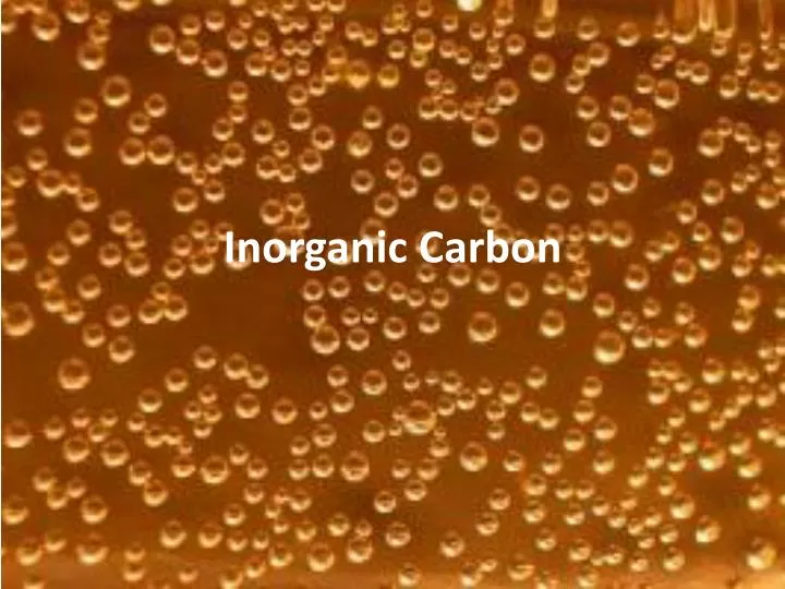 inorganic carbon