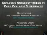 Explosive Nucleosynthesis in Core Collapse Supernovae - slide 1