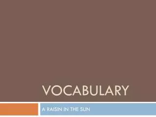 VOCABULARY