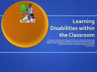 Learning Disabilities within the Classroom