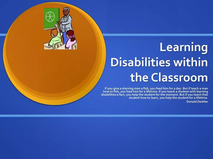 learning disabilities within the classroom