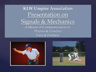 Signals Basics Start with the right way