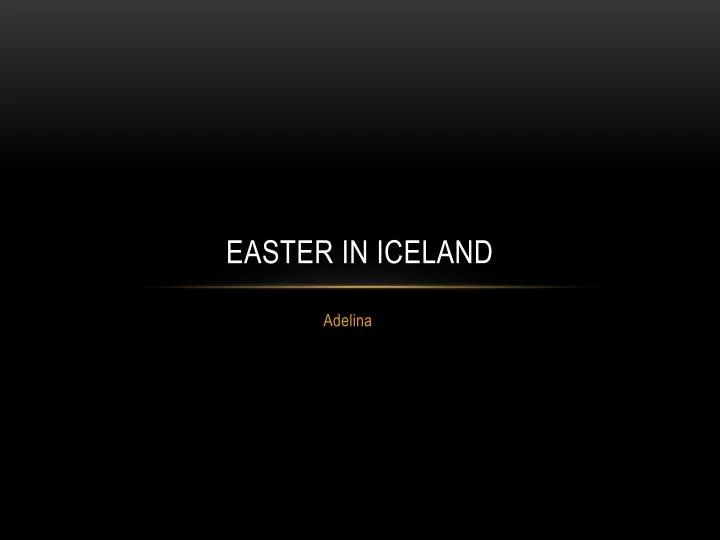 easter in iceland
