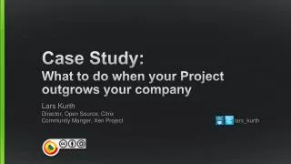 Case Study: What to do when your Project outgrows your company