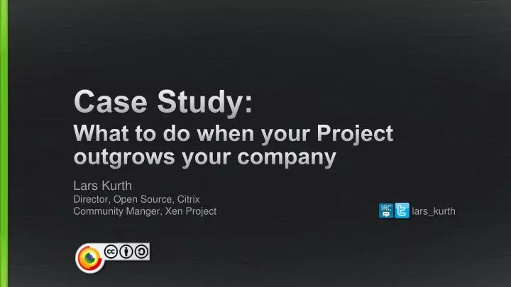 case study what to do when your project outgrows your company