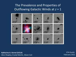 The Prevalence and Properties of Outflowing Galactic Winds at z = 1