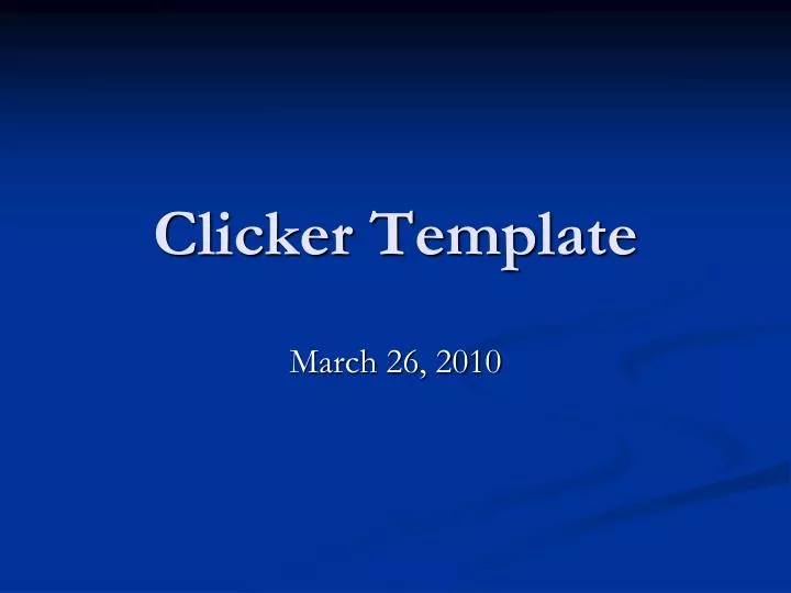 clicker template
