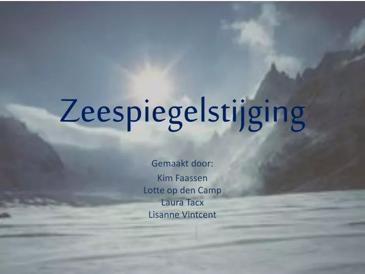 zeespiegelstijging