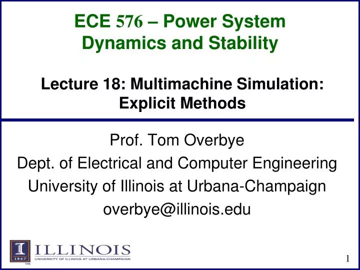 ece 576 power system dynamics and stability