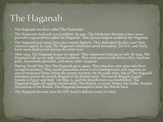 The Haganah