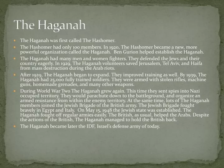the haganah
