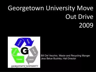 Georgetown University Move Out Drive 2009