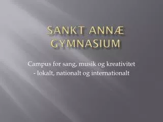 Sankt Annæ Gymnasium