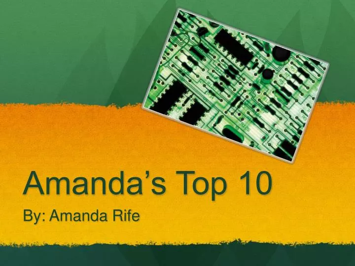 amanda s top 10