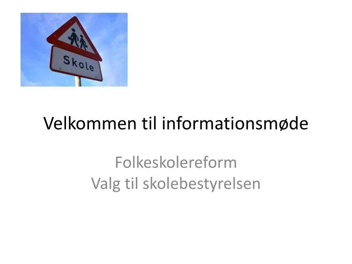 velkommen til informationsm de