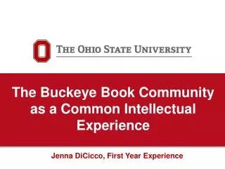 The Buckeye Book Community as a Common Intellectual Experience
