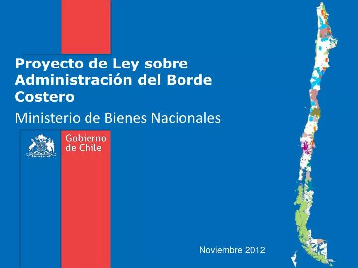 proyecto de ley sobre administraci n del borde costero