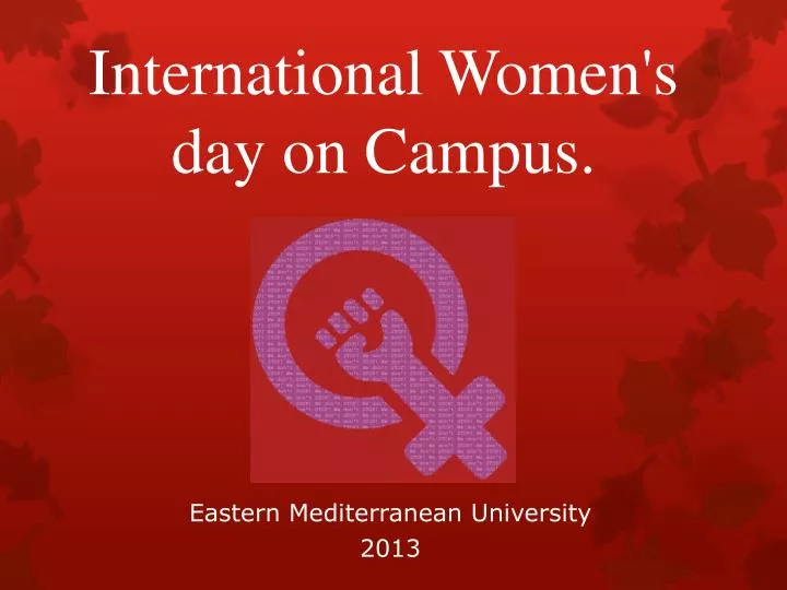 international women s day on campus