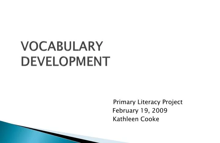 vocabulary development