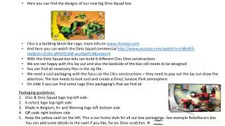Here you can find the designs of our new big Dino Squad box .