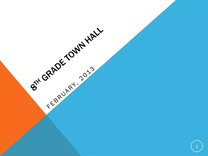 8 th grade town hall