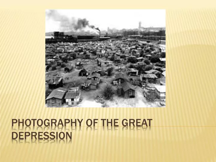 photography of the great depression