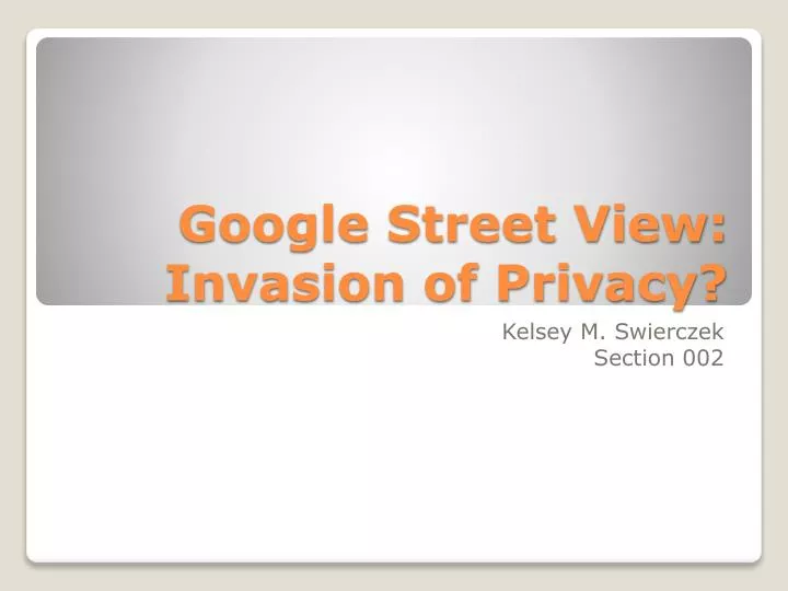 google street view invasion of privacy