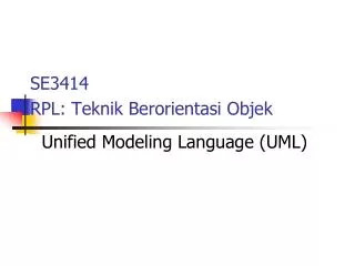se3414 rpl teknik berorientasi objek