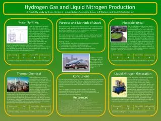 Hydrogen Gas and Liquid Nitrogen Production