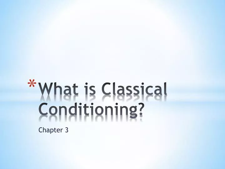 what is classical conditioning
