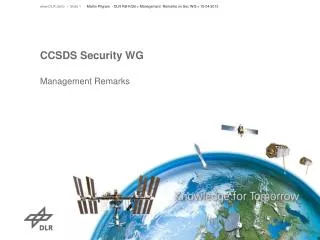 CCSDS Security WG