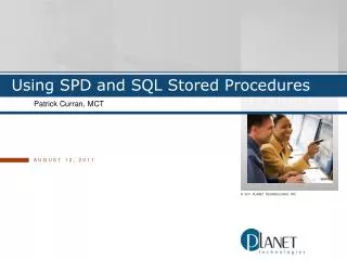 Using SPD and SQL Stored Procedures