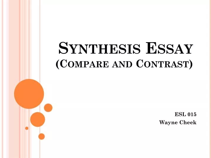 synthesis essay compare and contrast