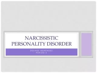 Narcissistic Personality Disorder