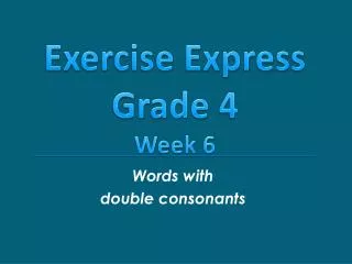 words with double consonants