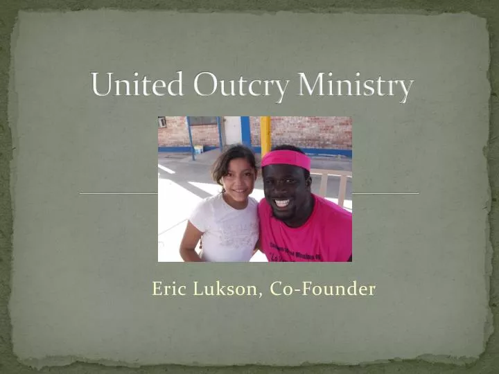 united outcry ministry